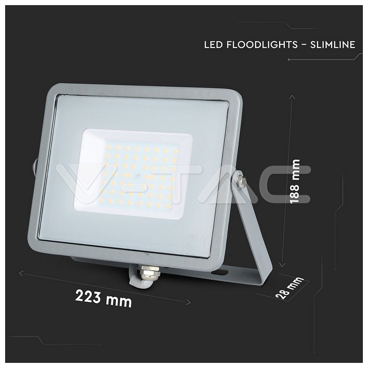 SKU21464 ref. 50W šedá  4000K IP65