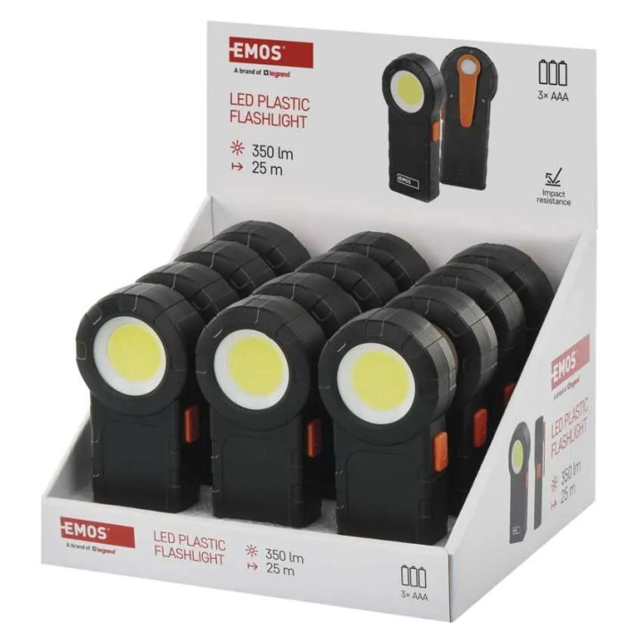 P4715 COB LED svietidlo 3xAAA