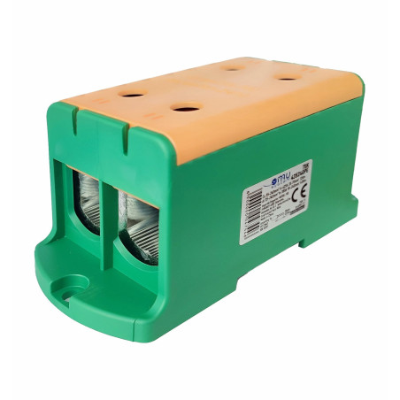 TUK435240PE zeleno-žltá 4x35-240mm2  425A rozdelovacia svorka