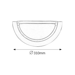 5161 Ufo biele E27 60W pol.
