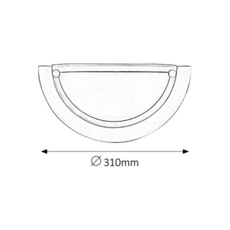 5161 Ufo biele E27 60W pol.