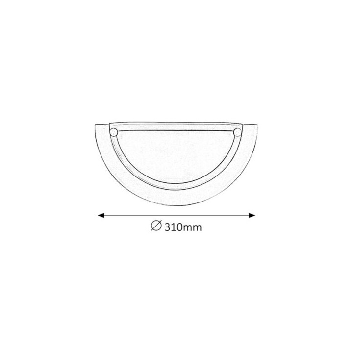 5161 Ufo biele E27 60W pol.
