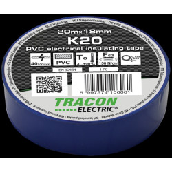 Tracon K20 modrá 20mx18mm izolačka