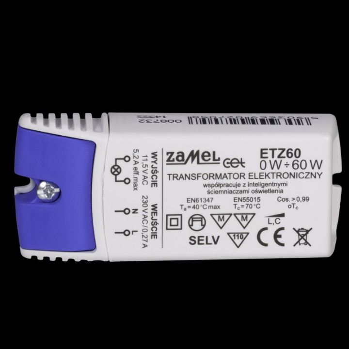 ZAM ETZ60 trafo 230/11,5V 60W