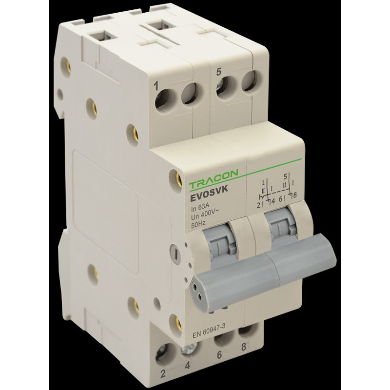 Tracon SVK2-63 Modul.prepínač 2P 63A