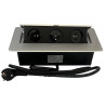OR-GM-9033/G zásuvkový modul 3x230V strieborný