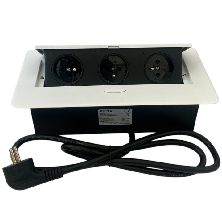 OR-GM-9033/W zásuvkový modul 3x230V biely