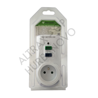 Tracon TFGA-1F adapter s prúdovým chráničom